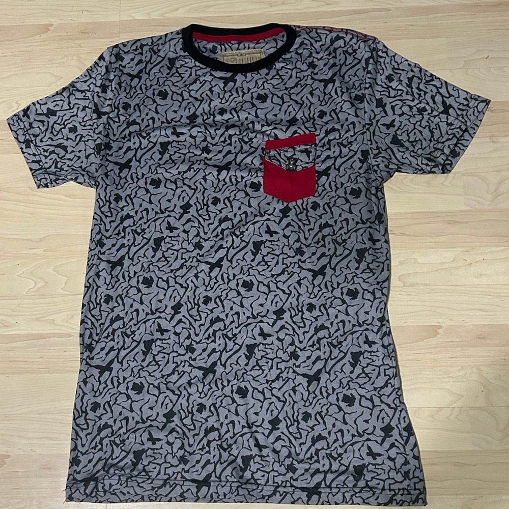 Entree LS Men’s Patterned T-Shirt with Pocket